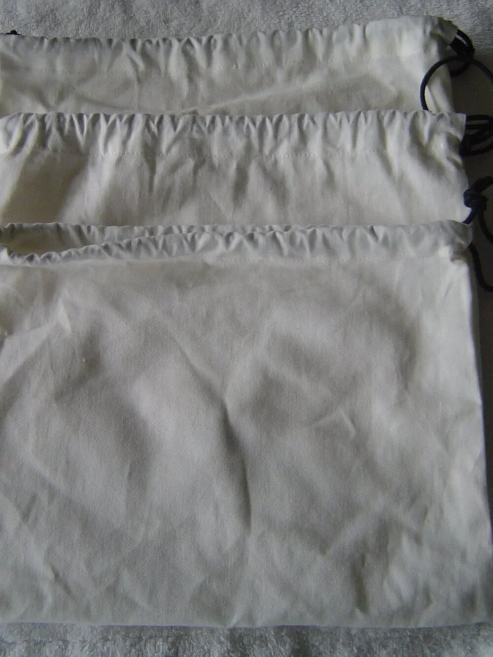 AUTHENTIC COACH LOT OF 3 COACH CANVAS DUST BAGS 12"X8" - Picture 6 of 9